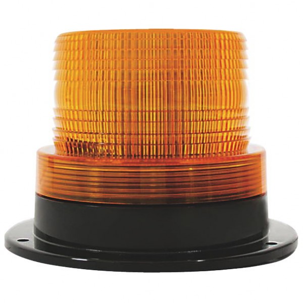 Strobe With Fixed Mount Base Amber